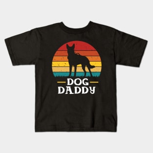 Dog Daddy Father day gifts Vintage Funny Family Kids T-Shirt